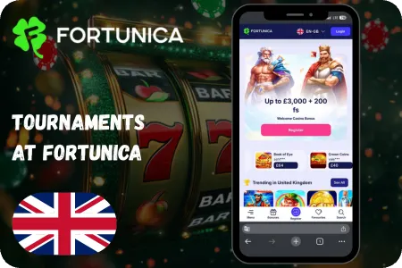 Tournaments available at Fortunica Casino